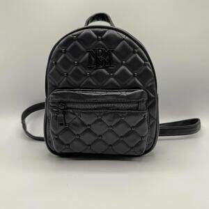 Badgley Mischka Quilted Vegan Leather Mini Backpack 🖤